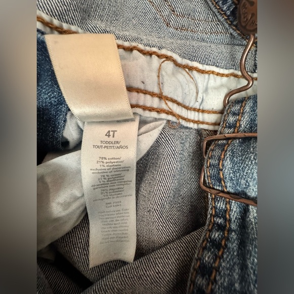 Oshkosh B'Gosh Denim Carpenter Bib Overalls for Kids - Picture 4 of 5